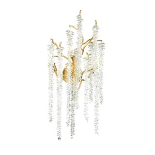 5005/3W HALL ODL23 487 золотой/прозрачный металл/хрусталь Бра G9 3*40W BANCHE-foto4