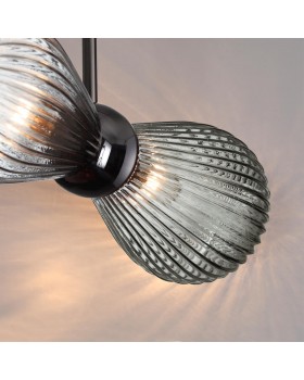 5417/2 MODERN ODL_EX23 17 черный хром/дымчатый/металл/стекло Подвес E14 2*40W ELICA-foto5