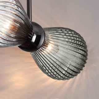 5417/2 MODERN ODL_EX23 17 черный хром/дымчатый/металл/стекло Подвес E14 2*40W ELICA-foto5