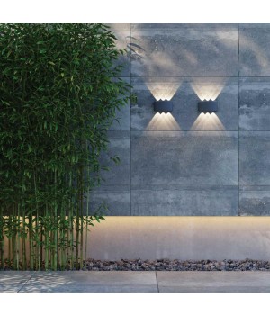 358460 STREET NT20 342 темно-серый  Ландшафтный настенный светильник IP54 LED 4000K 6W 85-265V CALLE-foto3