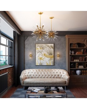 4849/6 HALL ODL21 209 золотой/прозрачный Люстра E14 6*40W KADRILIA-foto3