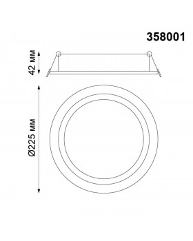 358001 SPOT NT19 253 белый Встраиваемый поворотный светильник IP20 LED 3000К 30W 85-265V STERN-foto2