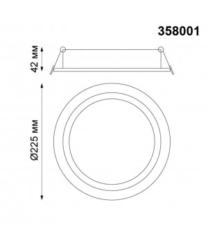 358001 SPOT NT19 253 белый Встраиваемый поворотный светильник IP20 LED 3000К 30W 85-265V STERN-foto2