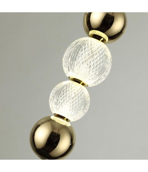 5008/13WL L-VISION ODL23 421 золотой/прозрачный/металл/акрил Настенный светильник LED 13W 4000K 700Лм CRYSTAL-foto6