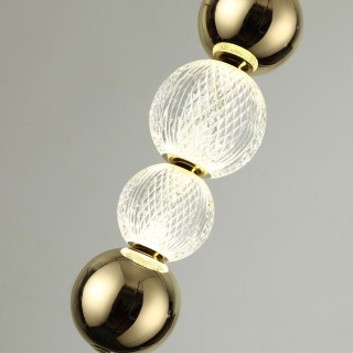 5008/13WL L-VISION ODL23 421 золотой/прозрачный/металл/акрил Настенный светильник LED 13W 4000K 700Лм CRYSTAL-foto6