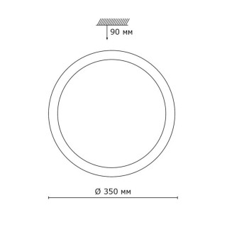 2015/D PALE SN 097 Светильник пластик/белый/прозрачный LED 48Вт 4000K D350 IP43 KASTA-foto2