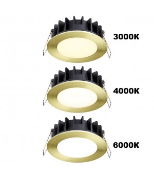 358950 SPOT NT22 230 бронза светлая Встраиваемый светодиодный светильник с переключателем цветовой температуры IP20 LED 3000К\4000К\6000К 10W 220V LAN-foto4