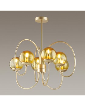 4482/6C MODERNI LN20 168 золотой, желтый Люстра потолочная E14 6*60W 220V SCARLETT-foto3