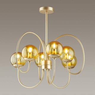 4482/6C MODERNI LN20 168 золотой, желтый Люстра потолочная E14 6*60W 220V SCARLETT-foto3