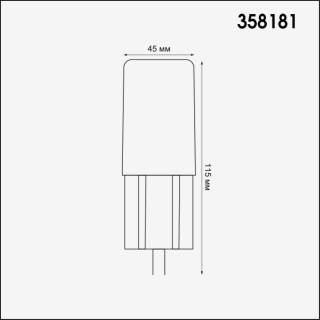 358181 STREET NT19 350 белый Ландшафтный светильник IP65 LED 4000K 3W 100-240V NOKTA-foto2