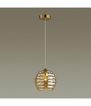 5285/1 SUSPENTIONI LN23 134 латунь, янтарный Подвес E27 1*60W 220V MONTY-foto3