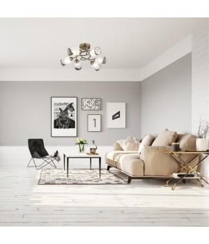 3012/6C COMFI LN16 066 бронзовый Люстра потолочная E27 6*40W 220V CITADELLA-foto3