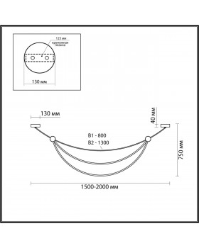 4378/65L HIGHTECH ODL23 221 черный/античная бронза/акрил/металл Подвесной светильник IP20 LED 65W 3250Лм 3000K GABI-foto2