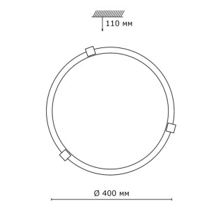 253 золото GLASSI SN 114 Светильник стекло/белое E27 2*100Вт D400 DUNA-foto2