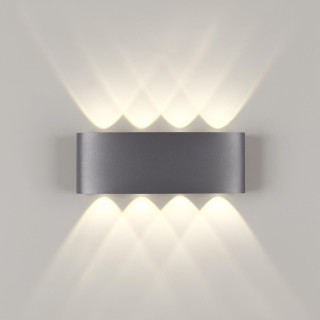 358461 STREET NT20 342 темно-серый  Ландшафтный настенный светильник IP54 LED 4000K 8W 85-265V CALLE-foto5