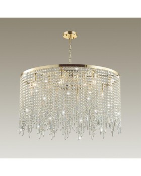 5028/12 MODERN ODL23 429 золотой/прозрачный металл/хрусталь Люстра E14 12*40W CHOKKA-foto3