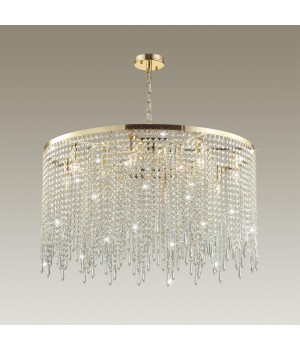 5028/12 MODERN ODL23 429 золотой/прозрачный металл/хрусталь Люстра E14 12*40W CHOKKA-foto3