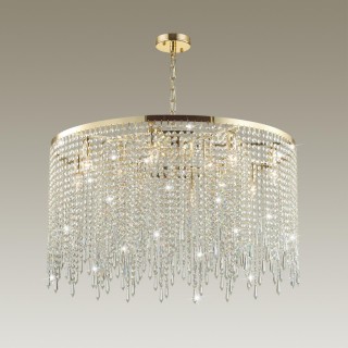 5028/12 MODERN ODL23 429 золотой/прозрачный металл/хрусталь Люстра E14 12*40W CHOKKA-foto3