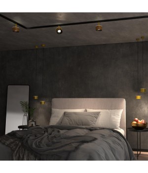 358975 PORT NT22 079 бронза св. Светильник трековый однофазный трехжильный с переключ. цв. температуры IP20 LED 3000К\4000К\6000К 12W вниз + 3W вверх-foto4