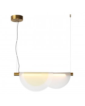 4358/20L MIDCENT ODL23 221 античная бронза/акрил белый матовый/янтарный Подвесной св-к IP20 LED 20W 1208Лм 3000K COLLE-foto5