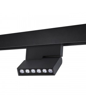 358628 SHINO NT21 051 черный Трековый низковольтный св-к диммируемый с ДУ, со сменой цв.температуры IP20 LED 3000~6500К 12W 48V FLUM-foto5