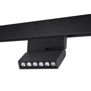 358628 SHINO NT21 051 черный Трековый низковольтный св-к диммируемый с ДУ, со сменой цв.температуры IP20 LED 3000~6500К 12W 48V FLUM-foto5