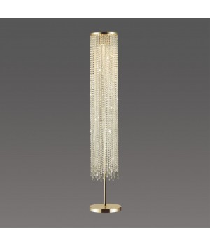 5028/3F MODERN ODL23 429 золотой/прозрачный металл/хрусталь Торшер GU10 3*50W CHOKKA-foto3