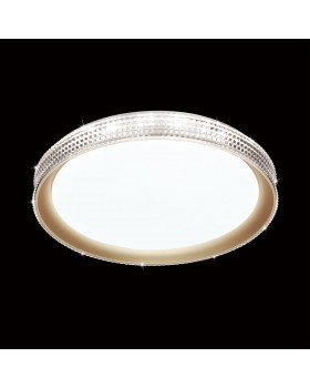 3054/EL PALE SN 034 Светильник пластик/белый/золотистый LED 72Вт 3000-6000К D490 IP43 пульт ДУ SHINY-foto3