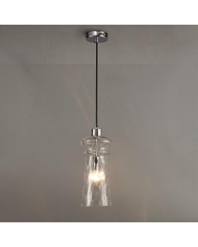 4968/1 MODERN ODL23 300 хром/прозрачный/металл/стекло Подвес E14 1*40W PASTI-foto3