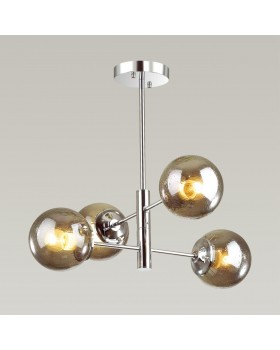 4493/4C MODERNI LN20 146 хром Люстра потолочная E27 4*60W 220V HUGO-foto4