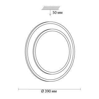 3007/DL TAN SN 064 Светильник пластик/белый/никель LED 48Вт 3000-6500K D390 IP43 пульт ДУ/ LampSmart BESTA-foto2