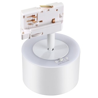 358976 PORT NT22 119 белый Трехфазный трековый светильник с переключ. цв. температуры IP20 LED 3000К\4000К\6000К 12W вниз + 3W вверх 110-265V GIRO-foto7