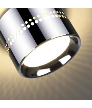 6608/1C HIGHTECH ODL23 259 хром/металл Потолочный св-к IP20 LED SMD LED 4W + LED GX53 12W 3000K REAL-foto5