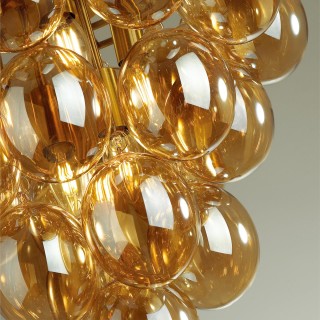 4812/6C MODERN ODL21 345 янтарный/бронзовый Люстра потолочная E14 6*40W GRAPE-foto5