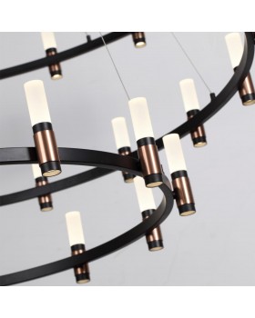 5009/204L L-VISION ODL23 387 матовый черный/ ант.бронза/белый/металл/акрил Люстра LED 204W 4000K 4000Лм CANDEL-foto5