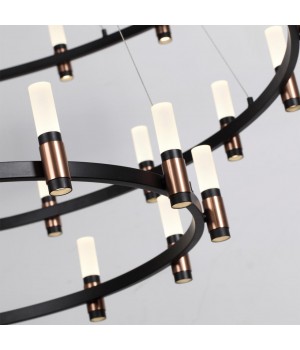 5009/204L L-VISION ODL23 387 матовый черный/ ант.бронза/белый/металл/акрил Люстра LED 204W 4000K 4000Лм CANDEL-foto5