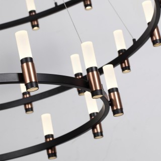 5009/204L L-VISION ODL23 387 матовый черный/ ант.бронза/белый/металл/акрил Люстра LED 204W 4000K 4000Лм CANDEL-foto5