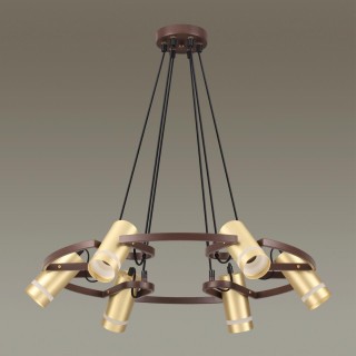 4444/6 MODERNI LN20 151 коричневый, золотой Люстра GU10 6*5W 220V HARPER-foto4