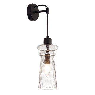 4966/1W MODERN ODL23 301 матов.черный/прозрачный/металл/стекло Бра E14 1*40W PASTI-foto4