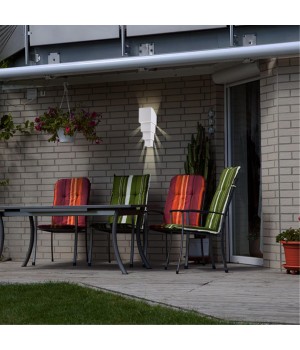 358005 STREET NT19 344 белый Ландшафтный светильник IP54 LED 3000К 2*5W 85-265V KAIMAS-foto3