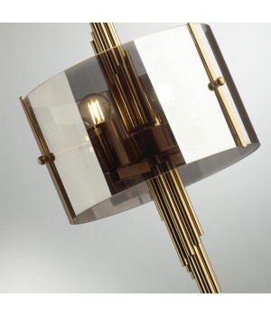 4895/2T MODERN ODL_EX23 37 бронзовый/дымчатый/металл/стекло Настольная лампа E27 2*40W MARGARET-foto6