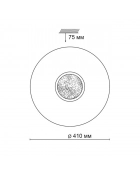 2074/DL PALE SN 069 Светильник пластик/белый/хром/прозрачный LED 48Вт 3000-6000K D410 IP43 пульт ДУ LAZANA-foto2