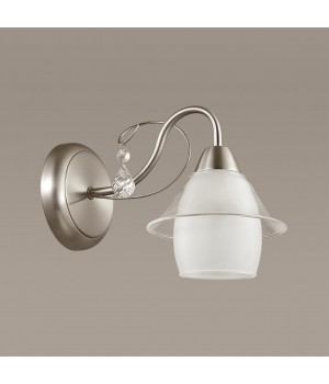 3685/1W COMFI LN18 083 матовый никель/стекло Бра E14 40W 220V BRITTANY-foto3