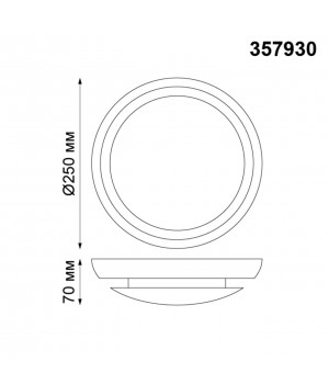 357930 OVER NT19 133 белый Накладной светильник IP20 LED 3000К 4W 220V CAIL-foto2