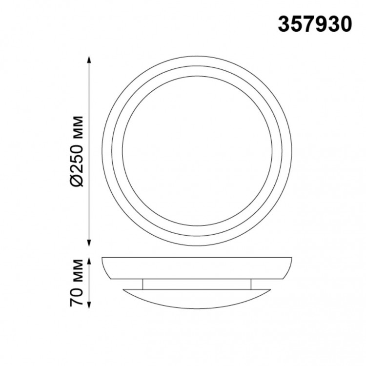 357930 OVER NT19 133 белый Накладной светильник IP20 LED 3000К 4W 220V CAIL