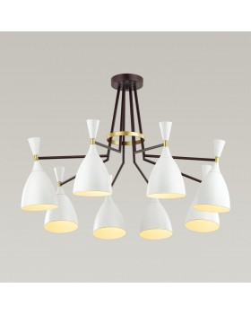 4494/8C MODERNI LN20 135 белый, черный, золотой Люстра потолочная E14 8*60W 220V OLIVER-foto3