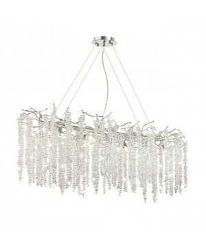 5004/12 HALL ODL23 484 серебристый/прозрачный металл/хрусталь Люстра G9 12*40W BANCHE-foto4