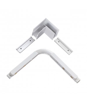 135121 SHINO NT21 043 белый Соединитель с токопроводом для шинопровода L-образный IP20 48V FLUM-foto4