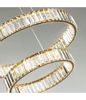 5015/60L L-VISION ODL23 427 золотой/прозрачный металл/хрусталь Люстра LED 60W 4000K 7140Лм VEKIA-foto5