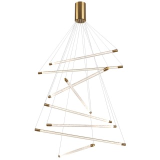 4369/80L HIGHTECH ODL23 107 полированное золото/акрил с пузырьками Подвесной св-к IP20 LED 60W 3000K SPARKY-foto4